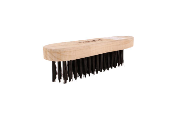 Wire hand block brush wood handle rect TORKCRAFT