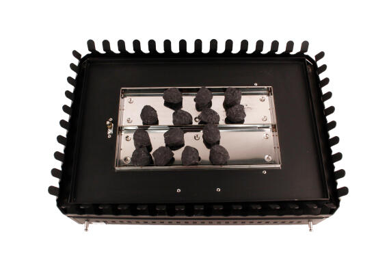 Gas fireplace chad o chef double sided