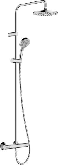 Hansgrohe veris showerpipe 200 1jet with thermostat chrome