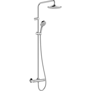 Hansgrohe veris showerpipe 200 1jet with thermostat chrome