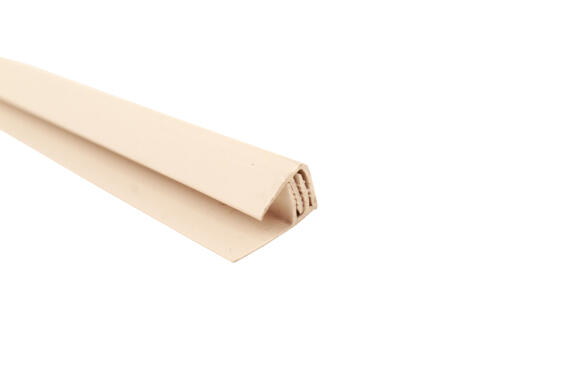 Interior Cladding Accessory PVC End Profile (U Profile) for 5 8mm panels Cotton 2600mm
