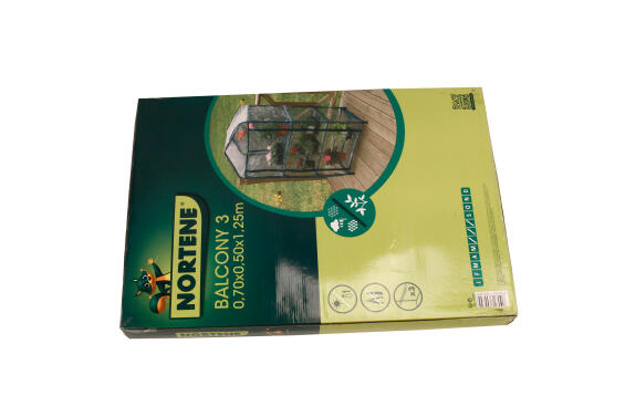 Nortene Balcony Steel Frame Greenhouse D30cm x L50cm x H1.25m