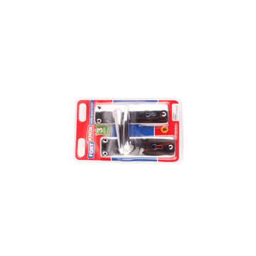 Lockset with handles key entry chrome plated 3 lever fort knox