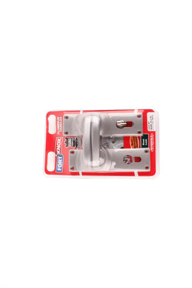 Lockset with handles cylinder aluminium 70mm fort knox