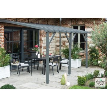 Pergola Etreta Terraced pergola 300cm x400cm xH 225cm / 252cm, 3 posts of 9x9 cm, 12m2