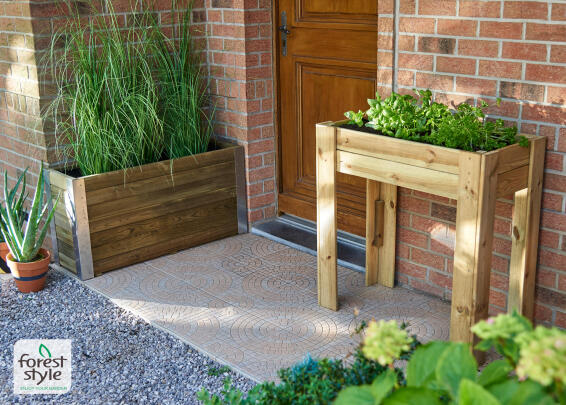 PLANTER BOX BAMBOO 100 CM X 30 CM X 50 CM