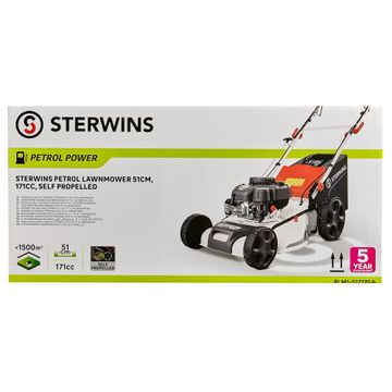 Sterwins petrol lawnmower 171cc 51cm