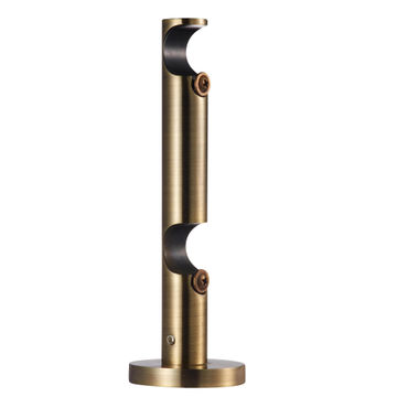 Inspire curtain double bracket  wall fixed antique brass d28mm 90-170mm x1