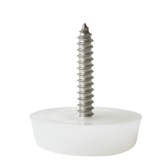 STANDERS SCREWED TRANSPAR RUB 25MM 4PCS