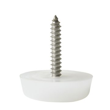 STANDERS SCREWED TRANSPAR RUB 25MM 4PCS