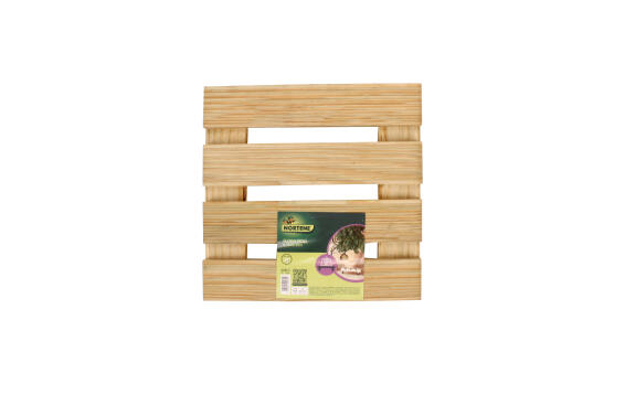 Pot Trolley, Pot Stand, Flora Roll, Wood Square, NORTENE, 40x40cm