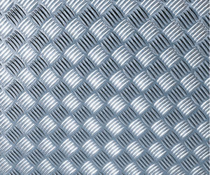 Adhesive Roll Plastic Metallic Silver Checker Plate
