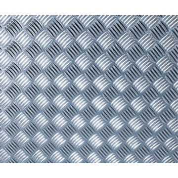 Adhesive Roll Plastic Metallic Silver Checker Plate