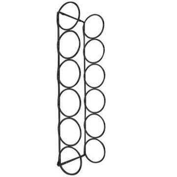 Fit Kitchen 6 Ring Wine Rack Black
