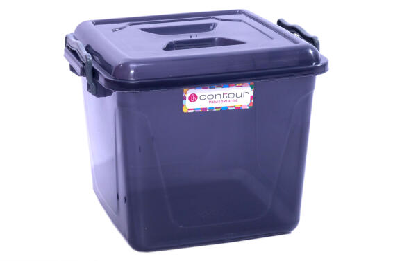 Clip & lock storage box smokey grey 8,5l