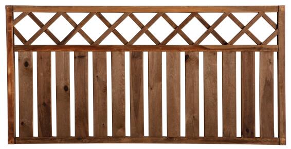 Garden fence wooden rodeo brown 90cm x 180cm