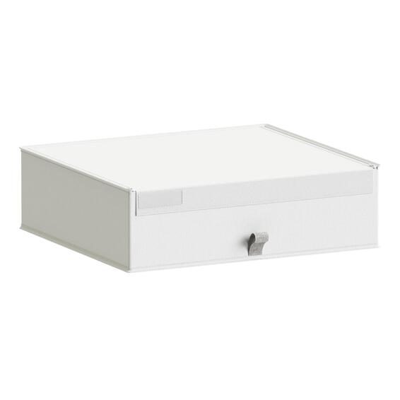 Spaceo resealable storage box white 56x50x16cm