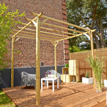 Pergola ancolie 300cm x 300cm surface H247 cm