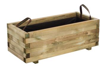 Planter, Flower Planter Box, Wood, Baroque, FOREST STYLE,900x400x330mm