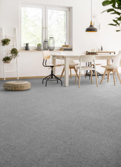 Carpet tiles diva light grey 950 500x500mm