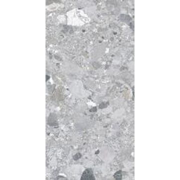 Floor tile porcelain terazzo grey 600x1200mm