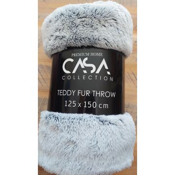 Throw Teddy Fleece Navy  125cm x 150cm