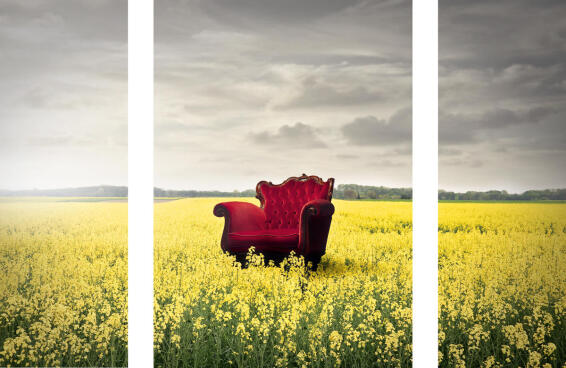 ADHESIVE PICTURE FLOWERS 50X70