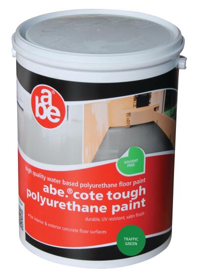 Floor paint ABE tough cote paint traffic green 5 litres