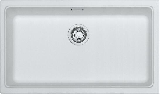 Franke Kitchen Sink Single Bowl Stone Composite Undermount Kbg110 70 White 802 X 460 X 203Mm