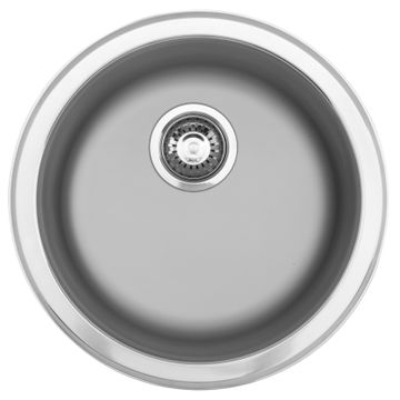 Franke kitchen sink rondo rdx 610 45 single bowl stainless steel l45cm x w45cm