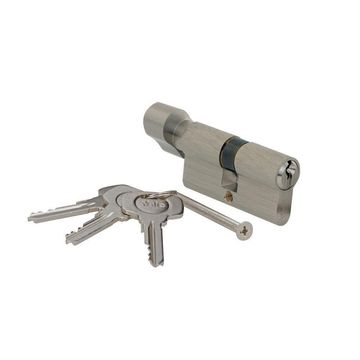 Yale 64mm Euro Proﬁle Replacement Cylinder - Thumb Turn (Satin Nickel)