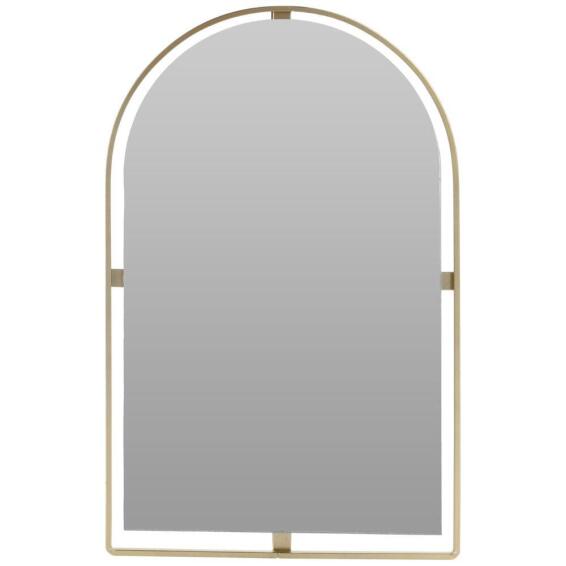 MIRROR WITH GOLD FRAME ARCH TOP 45X28MM