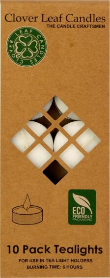 Candle Tealights White 10pc