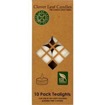 Candle Tealights White 10pc