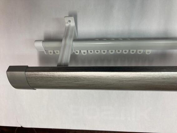 Double Track Contractor with Pelmet Silver 2.0M