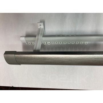 Double Track Contractor with Pelmet Silver 2.0M