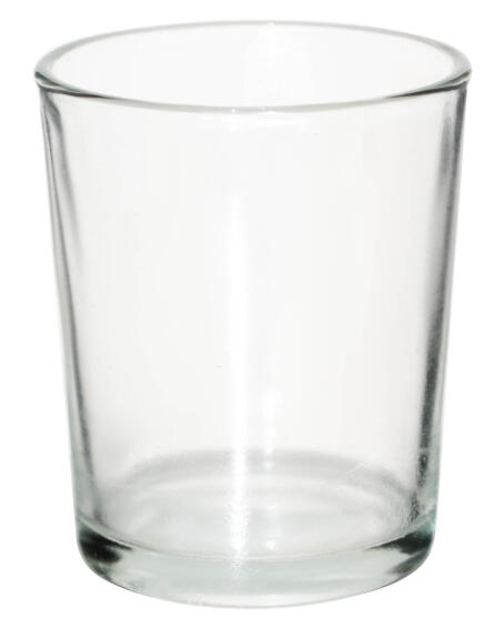 Vase Clear Glass Votive 6x5cm