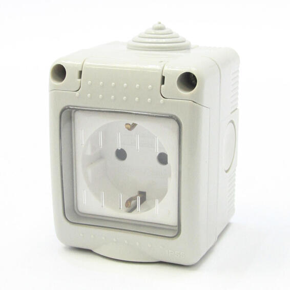 Socket waterproof schuko IP55