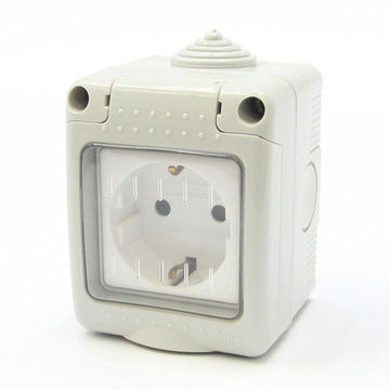 Socket waterproof schuko IP55