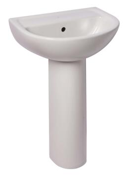 Solo tamarin with pedestal basin white w7.5cmxd14.5cmxh10.55cm