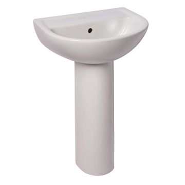 Solo tamarin with pedestal basin white w7.5cmxd14.5cmxh10.55cm