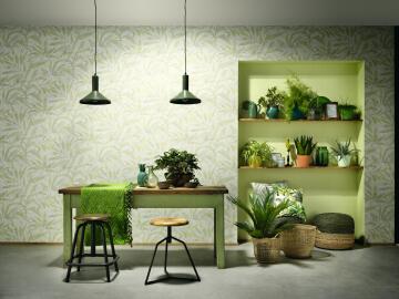 Wallpaper Non-Woven Green Bmboo 10.5x0.53m