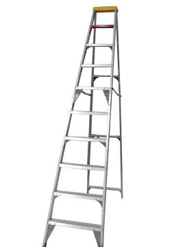 Step Ladder A-Frame 10-Step Aluminium GRAVITY