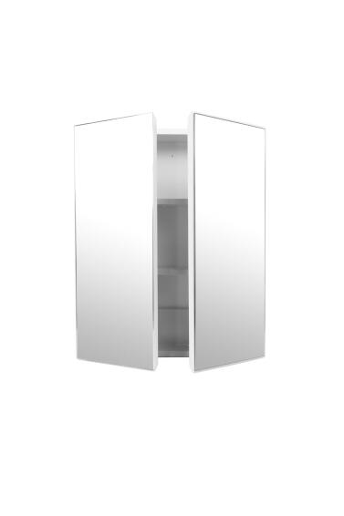 Bathroom Mirror Cabinet Double Door White W50CMXD50CMXH60.5