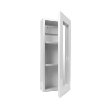 Bathroom Mirror Cabinet One Door Tall White W25CMXD25CMXH60.5CM