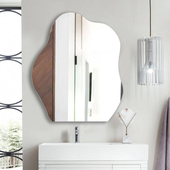 Mirror Wave Shaped W60cmXD0.4cmXH71.5cm