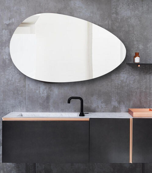 Mirror Oblong Shaped W46cmXD0.4cmXH75cm