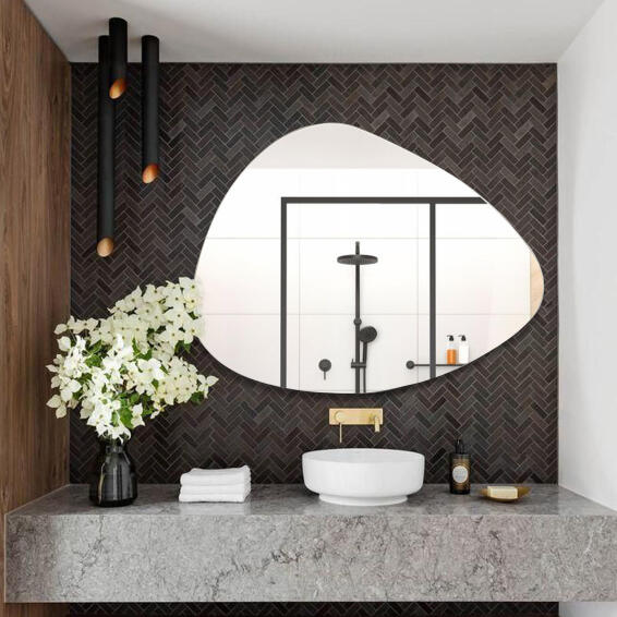Mirror Organic Shaped W60cmXD0.4cmXH78cm