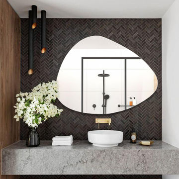 Mirror Organic Shaped W60cmXD0.4cmXH78cm