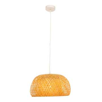 Scarlet 380 Pendant Nature Woven Bamboo E27 1x60w